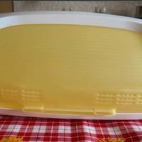 Porta pane bianco e giallo Tupperware