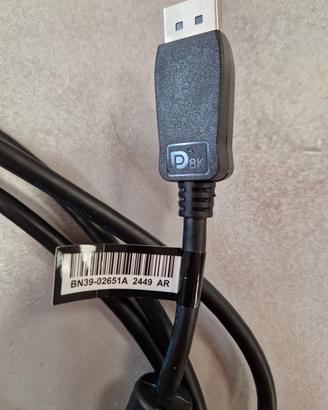Cavo displayport 1.4 M/M originale Samsung 2 metri