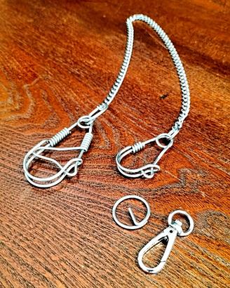 catena  jeans punk rock-48 cm,
in acciaio inox

