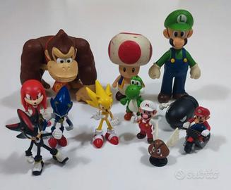 Mario e Sonic action figure 