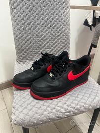 Nike Air Force 1 ‘07 - Black-Red (Taglia 44)