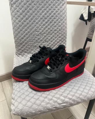 Nike Air Force 1 ‘07 - Black-Red (Taglia 44)