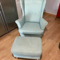 Poltrona e puff Ikea strandmon