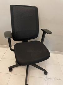 Sedia Nera per Ufficio/Scrivania Lavoro