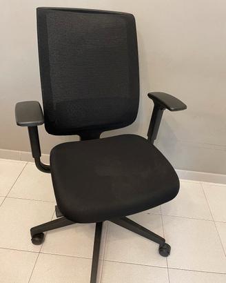 Sedia Nera per Ufficio/Scrivania Lavoro