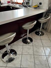 3 SGABELLI GIREVOLI DI DESIGN