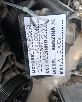 MOTORE CHEVROLET AVEO DEL 2011