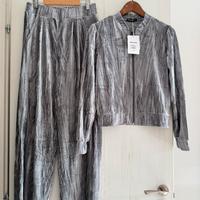 Completo donna pantalone e giacca con zip L/XL