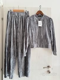 Completo donna pantalone e giacca con zip L/XL