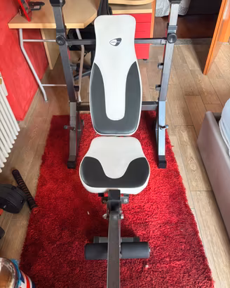 Panca con spot per bilancere e leg extension