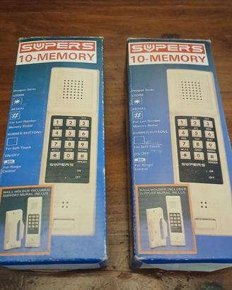 Coppia Telefoni da Muro Vintage SUPERS 10-Memory
