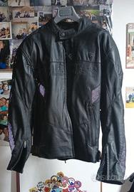 Giacca pelle moto Arlena Ness