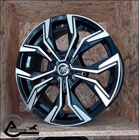Kit 4 cerchi in lega 16 renault clio r rja captur