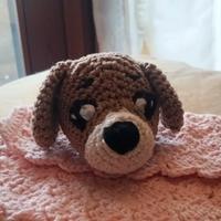 portachiavi con cane fatto a mano amigrumi 
