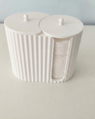 organizer dischetti struccanti e cottonfioc 