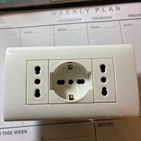 Prese da muro bianca