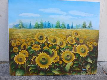 quadro olio su tela dipinto a mano