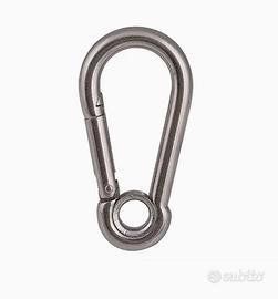 150 moschettoni con occhio chiuso 60 x 6mm