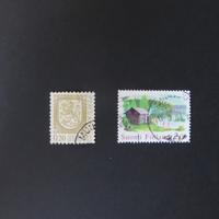 Coppia di Francobolli Finlandesi Usati