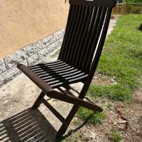 sedie in legno da giardino