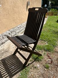 sedie in legno da giardino