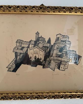 litografie Pavia anni '70