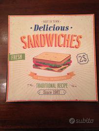 Pannello da parete casa/bar/pub Sandwiches