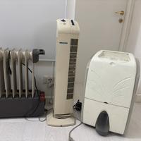 Ventilatore, radiatore, deumidificatore