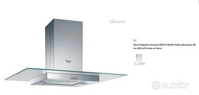 Cappa aspirante per isola HOTPOINT – 90 cm – Grigi