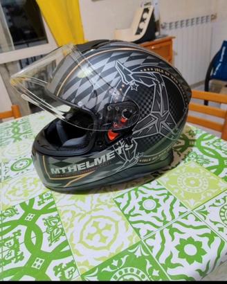 casco moto MT helmet doppia visiera