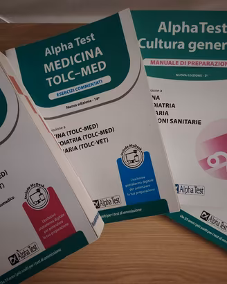 Set 4 libri Alpha Test 