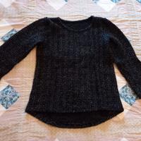 Maglia da donna colore nero in acrilico
