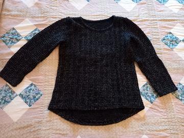 Maglia da donna colore nero in acrilico