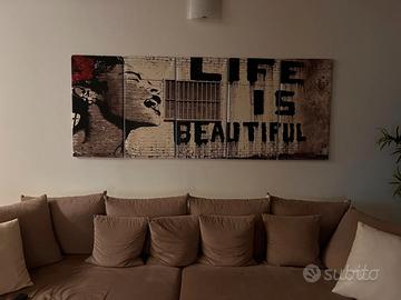 quadro Banksy  ‘life is beautiful’