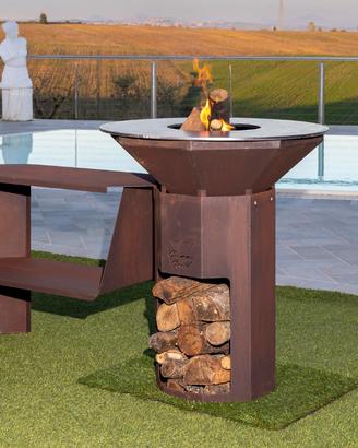 Barbecue Octagon, design italiano