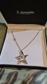 Collana 2 Jewels, con pendente stella e punti luce