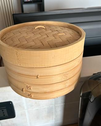 Vaporiera Bambu piatti orientali nuova