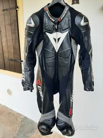 Tuta in pelle Dainese Laguna Seca traforata TG. 54