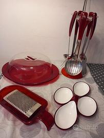 Set Tavola Guzzini Rosso 