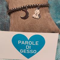 Bracciale Gatto e luna 