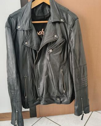 giubbino modello chiodo vera pelle 