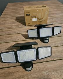 Set 2 Faretti Solari LED Philips da Esterno con se