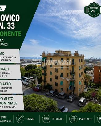 Appartamento a Genova Via Lodovico Calda 3 locali