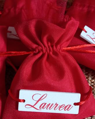 bomboniera Laurea rosso