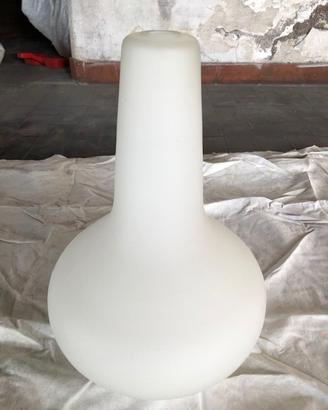 Cappa vetro opalino anni 60 per lampade