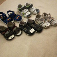 Lotto sandali bimbo (4 paia), vari numeri