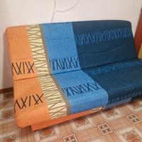 divano letto 1 piazza e mezzo, con contenitore