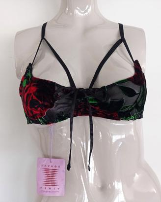 Fenty Savage > reggiseno bralette con motivo rose