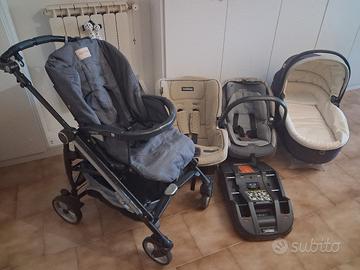 trio peg perego Pliko Switch denim + base isofix e