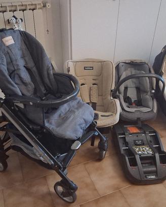 trio peg perego Pliko Switch denim + base isofix e